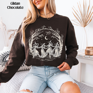 Witches Dancing Under Moon