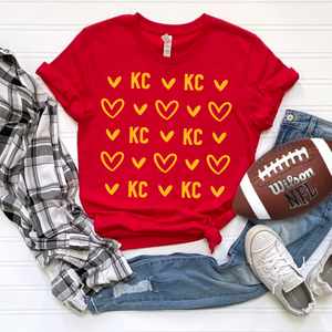 Red KC Hearts
