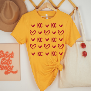 Gold KC Hearts