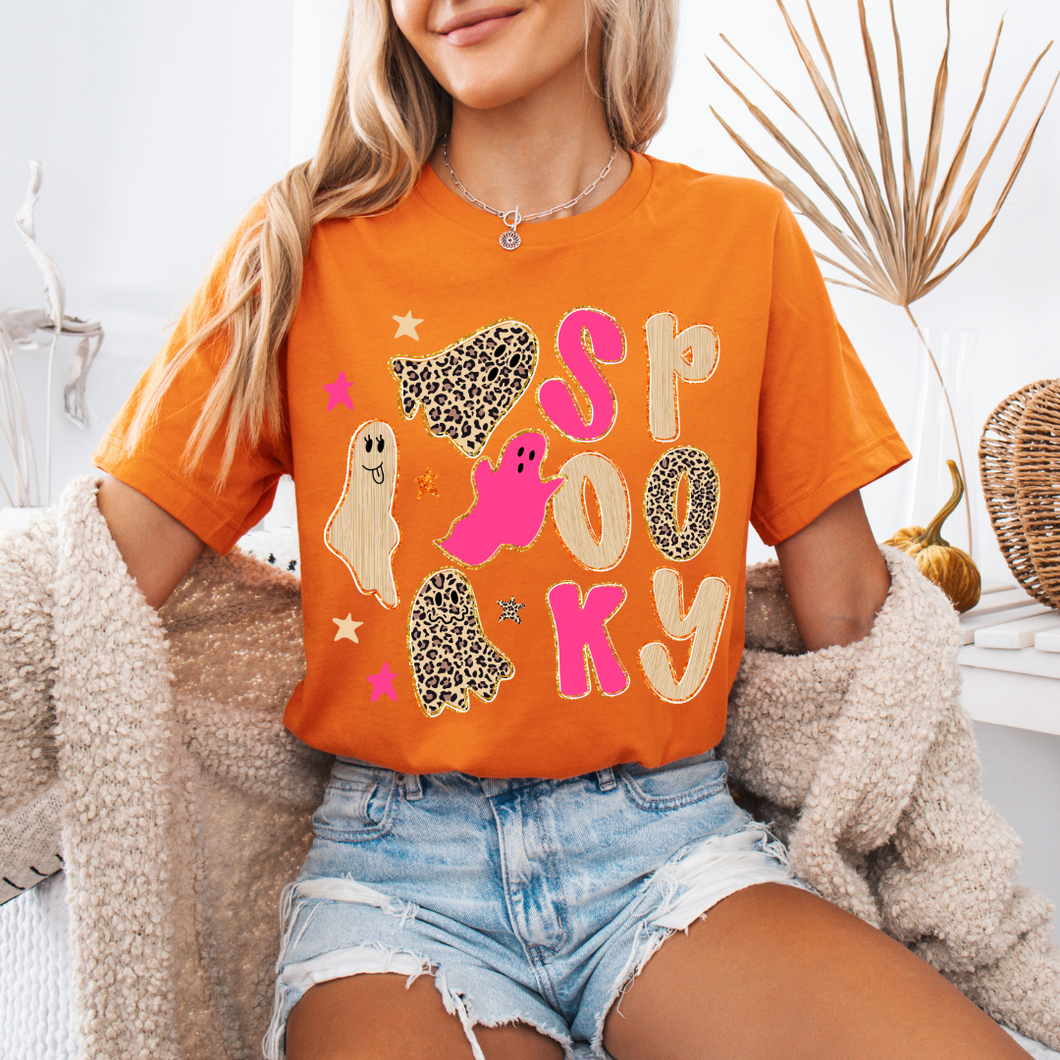 Doodle Spooky on Orange