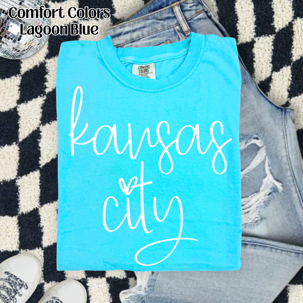 Neon Cursive Kansas City