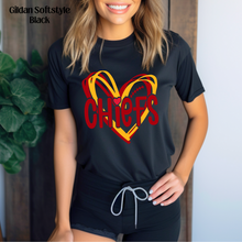 Load image into Gallery viewer, Chiefs Red &amp; Yellow Heart
