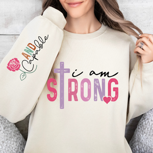 I Am Strong & Capable (Sleeve Design) On Sand