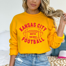 Load image into Gallery viewer, Kansas City Football Best In The West On Gold
