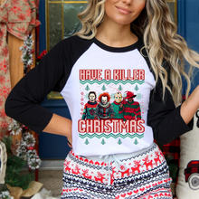 Load image into Gallery viewer, Have A Killer Christmas Raglan
