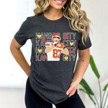 Load image into Gallery viewer, Kansas City Kelce Hearts White Font
