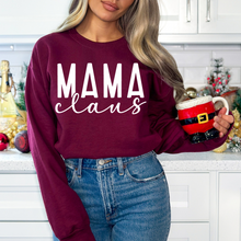 Load image into Gallery viewer, Mama Claus On Maroon
