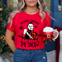 Load image into Gallery viewer, Slashing Through The Snow On Red
