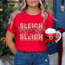 Load image into Gallery viewer, Sleigh Girl Sleigh On Red
