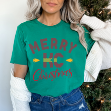 Load image into Gallery viewer, Sweater Merry KC Christmas On Kelly Green
