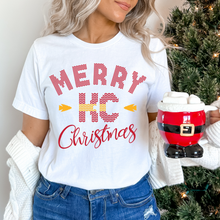Load image into Gallery viewer, Sweater Merry KC Christmas On White
