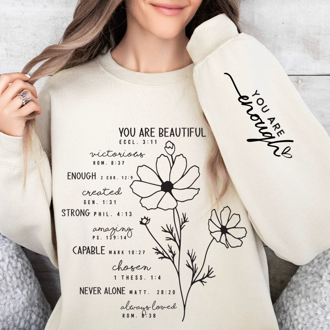 You Are Enough Front & Sleeve