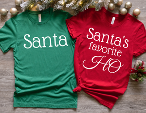Santa & Santa's Favorite Couple Shirts